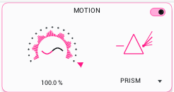 Stretch Boy Motion section and mode selector.