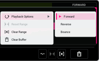 Stretch Boy playback mode options.